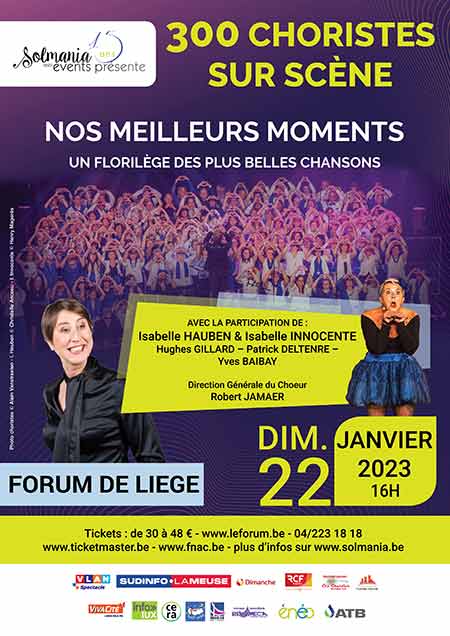 300 choristes sur scène- Liège Forum-22-01-2023