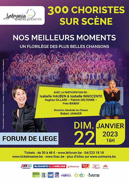 Les 300 choristes-Liège Forum- 22-01-2023