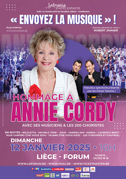 Hommage Annie Cordiy à Liège 12/01/2025